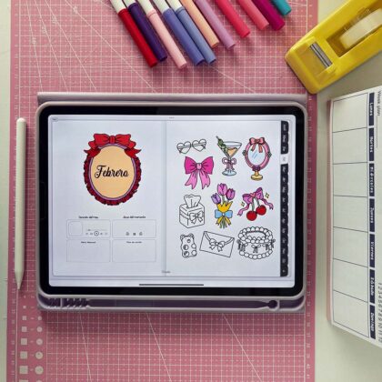 Agenda para colorear 2026 digital