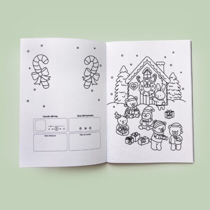 Agenda para colorear sin fechas: Navidad